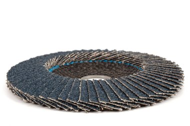 Abrasive flep disk, beyaz arkaplanda izole