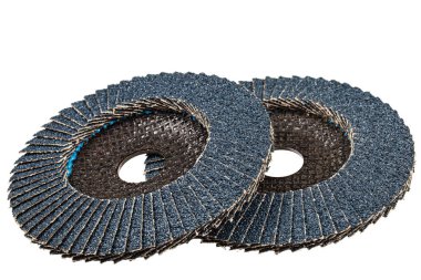 Abrasive flep disk, beyaz arkaplanda izole