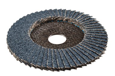 Abrasive flep disk, beyaz arkaplanda izole