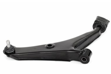 Yeni süspansiyon, beyaz arka planda izole edilmiş aracın daha düşük kontrol kolu