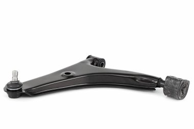 Yeni süspansiyon, beyaz arka planda izole edilmiş aracın daha düşük kontrol kolu