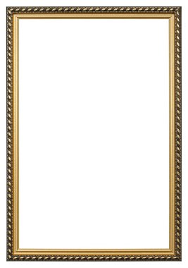 Resim veya fotoğraf için çalışma çerçevesi, dekorasyon veya tasarım için element, beyaz arkaplanda izole edilmiş