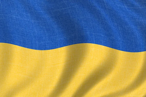 Ukraine Flag State Symbol Ukraine Isolated White Background Render Illustration — Stok fotoğraf