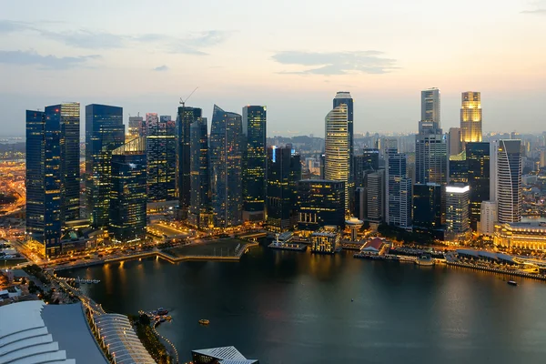 Singapur skycrapers — Stock fotografie