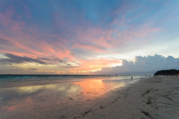 Pôr do sol no mar — Fotografia de Stock