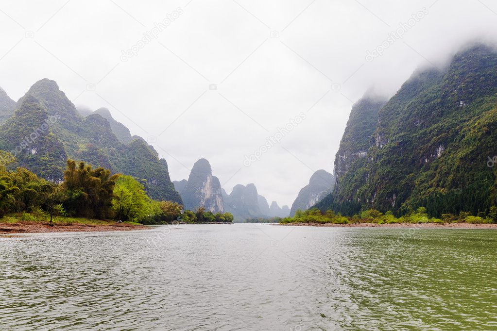 Mountains at the LiJiang river