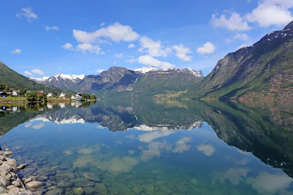 Norsk landskab - Stock-foto