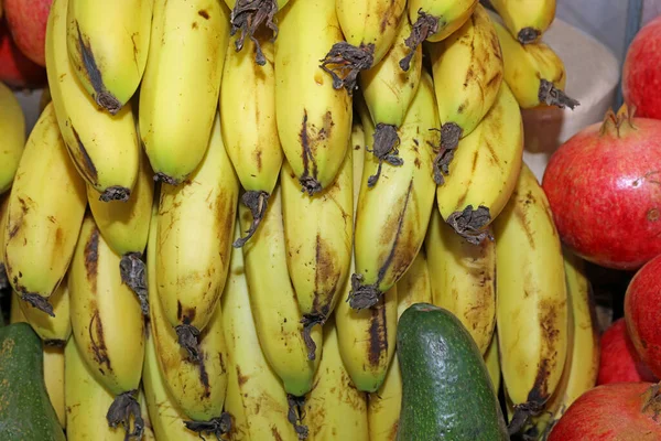 Bananer Gatumarknaden Tel Aviv Israel — Stockfoto
