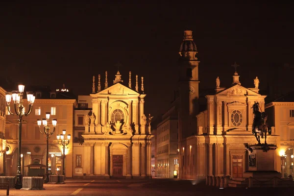 Piazza San Carlo Stockafbeelding