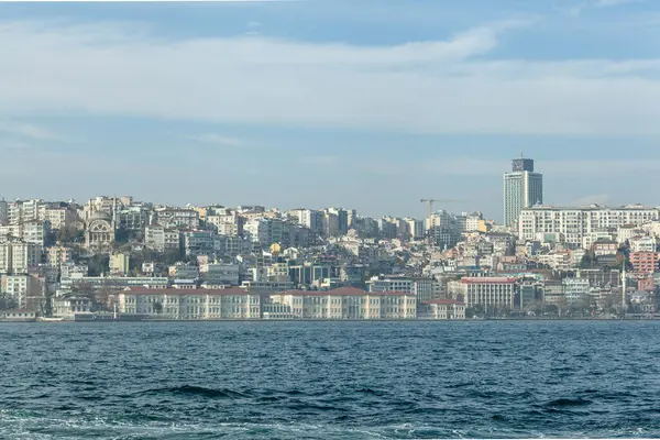 Istanbul Turecko Prosince 2014 Istanbulský Panorama Bosporu — Stock fotografie