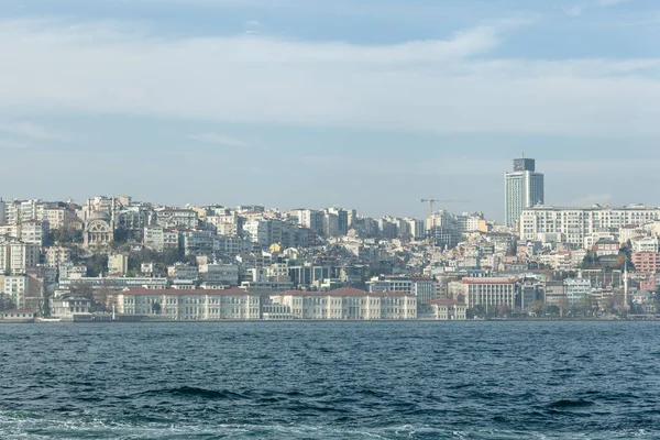 Istanbul Turecko Prosince 2014 Istanbulský Panorama Bosporu — Stock fotografie