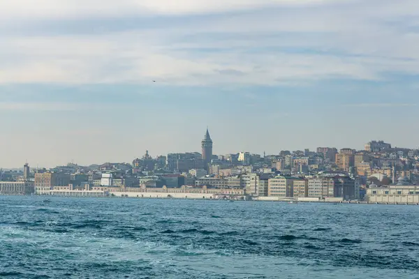 Istanbul Turecko Prosince 2014 Istanbulské Panorama Ukazující Věž Galata Pohled — Stock fotografie