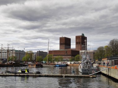 Oslo, Norveç - 30 Nisan 2022: Oslo Belediyesi