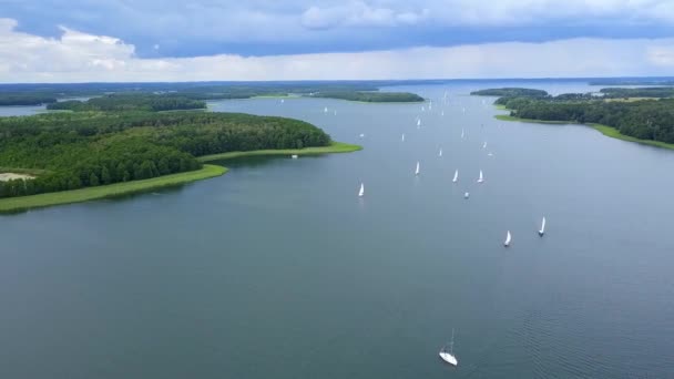 View Lake Mazury Poland — Stockvideo