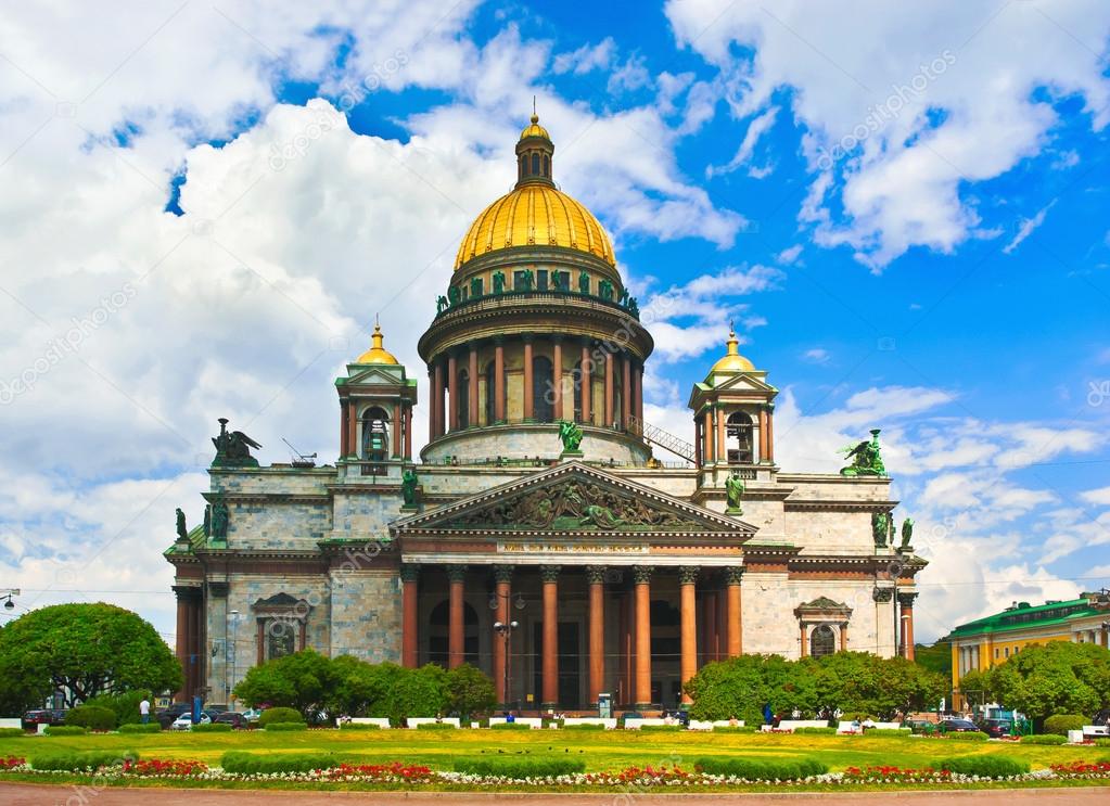 Saint Isaac's Cathedral in Saint Petersburg, Russia.