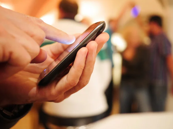 Smartphone hand using