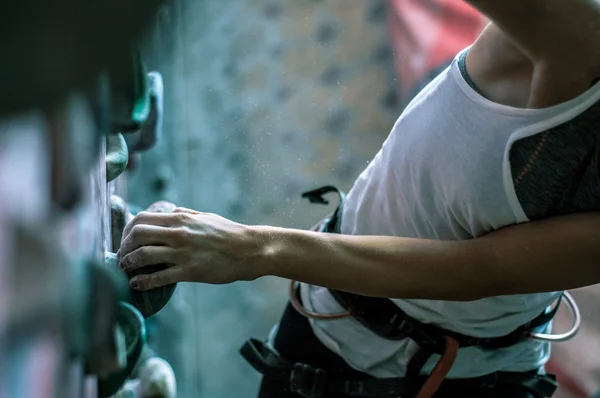 yapay duvarda eğitim dağcı