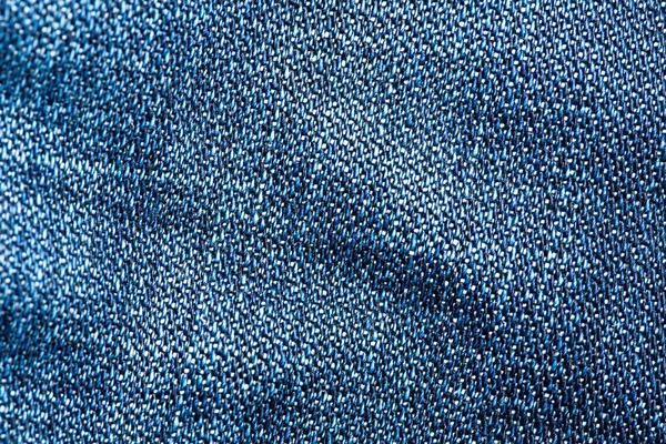 Listrado texturizado azul jeans tecido fundo — Fotografia de Stock