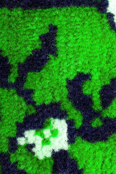 Patrón de alfombra tejida a mano, vista cercana —  Fotos de Stock