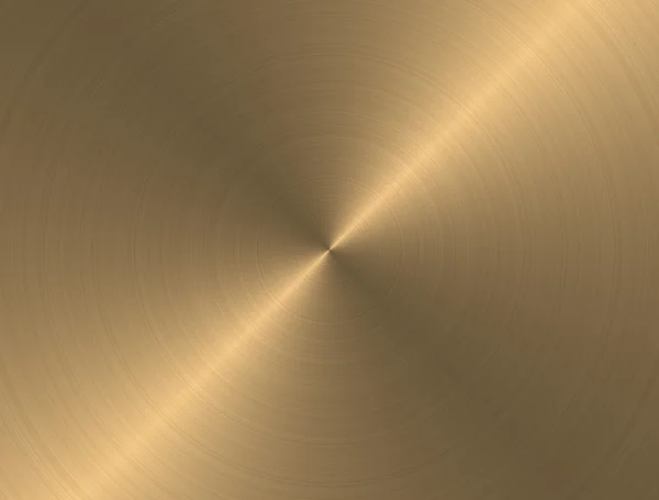 Złotym tle metalowe z realistyczne okrągłe szczotkowane tekstura — Zdjęcie stockowe