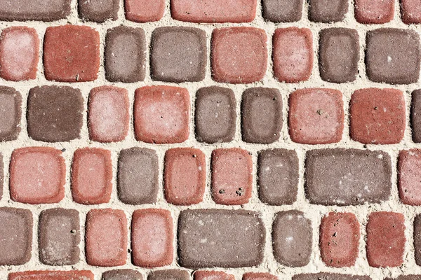 Mattoni Sett, texture o sfondo, pavimentazione in pietra — Foto Stock