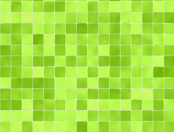 Green tiles wall covering — Stock Photo, Image