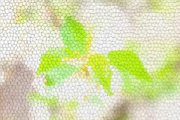 Yeşil mozaik afiş — Stok fotoğraf