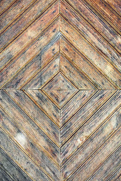 Textuur van oude gekleurd houten deur — Stockfoto