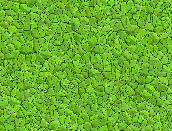 Пол с зеленой галечной мозаикой — стоковое фото