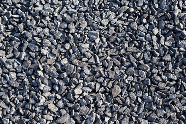 Stone Crushed Stone Texture Background Top View Close Stone Sea — Foto de Stock