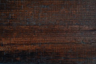 Eski grunge koyu dokulu ahşap arka plan, eski kahverengi ahşap dokunun yüzeyi. Bir yazıt, arkaplan, pankart için yer