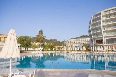 Marmaris 'te Türkiye' de güzel ve büyük bir otel