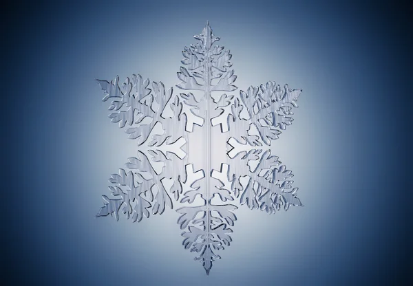 mavi zemin üzerine doğal Noel kar tanesi