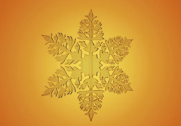 turuncu ve Sarı zemin üzerine doğal Noel kar tanesi