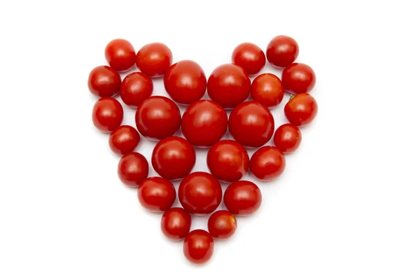 Domates Sevgililer gününde güzel kalp