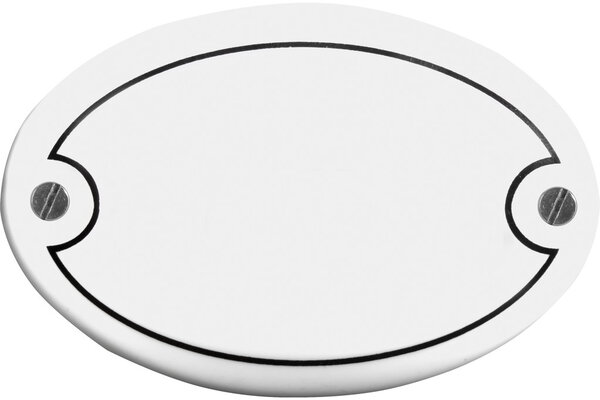 Old-fashioned door name plate