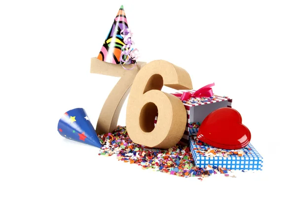 Age in figures in a party mood — Stock Photo, Image