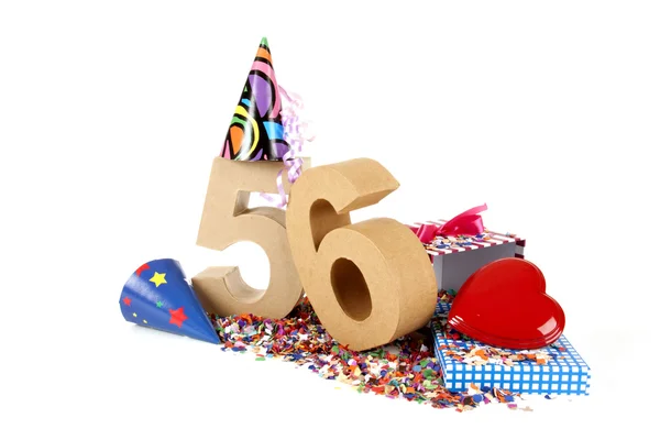 Age in figures in a party mood — Stock Photo, Image