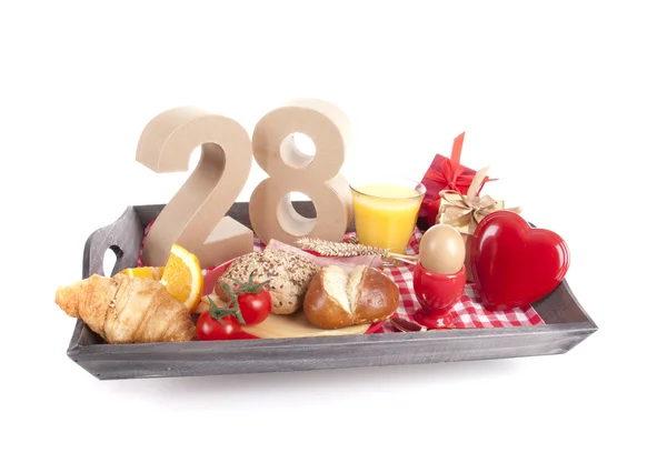 Birthday breakfast — Stock Photo, Image