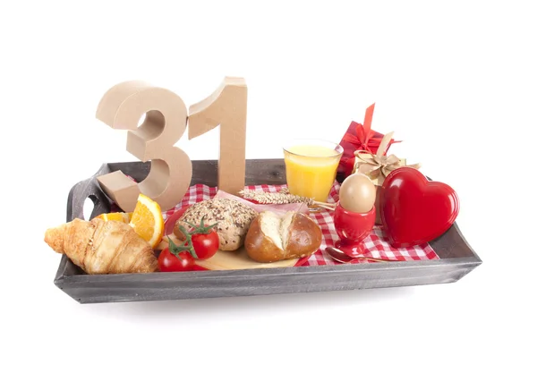 Colazione di compleanno — Foto Stock