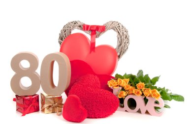 yaş doğum günü kartı üzerinde haneli