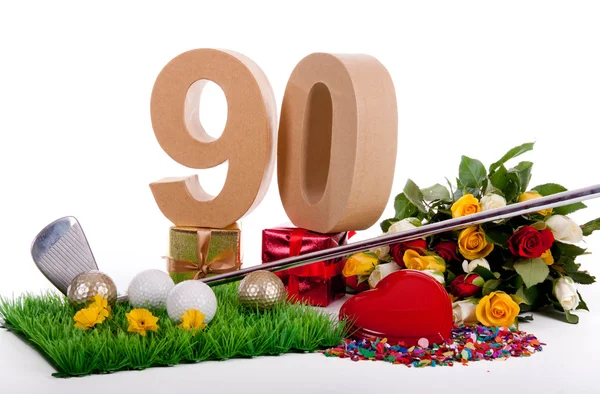 Biglietto di compleanno per golfisti — Foto Stock