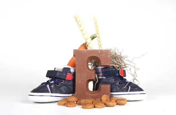 Wprowadzenie buty dla Ewy sinterklaas — Zdjęcie stockowe