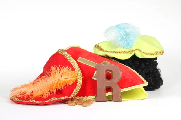 Colocando sapatos para véspera de Sinterklaas — Fotografia de Stock