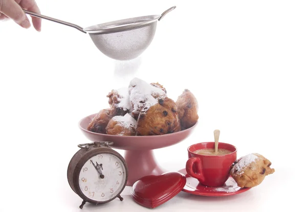 Oliebollen for the New Year — Stock Photo, Image