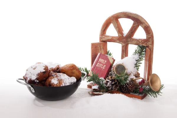 Oliebollen para o Ano Novo — Fotografia de Stock