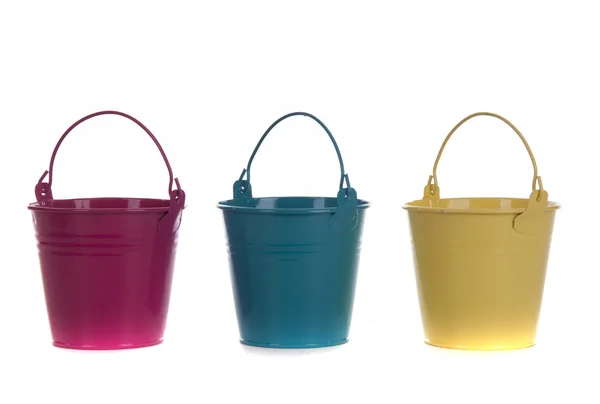 Buckets in color — Stock Photo, Image