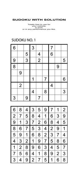 Sudoku z roztworu. — Zdjęcie stockowe