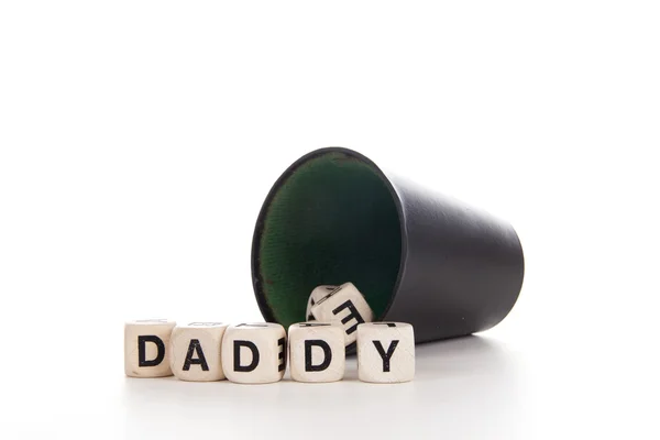 Papai em dados — Fotografia de Stock