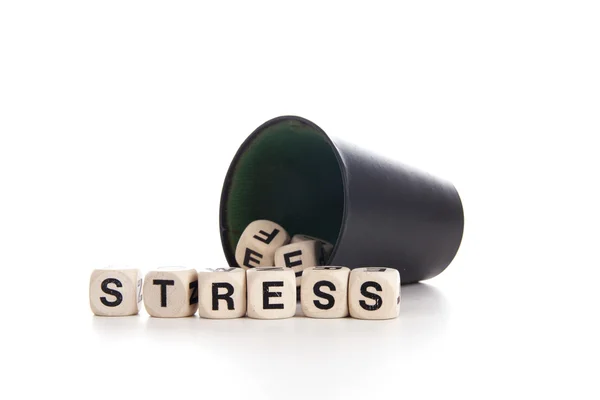 Stress i tärningar — Stockfoto